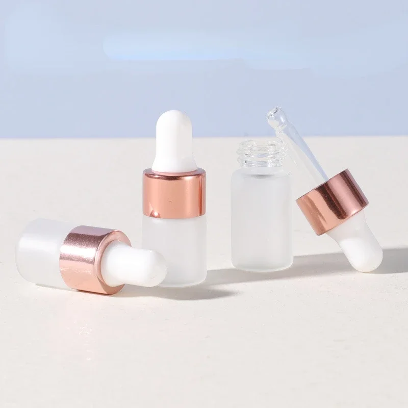 Rose Water Spray - Portátil Rose Gold Glass Frosted Dropper
