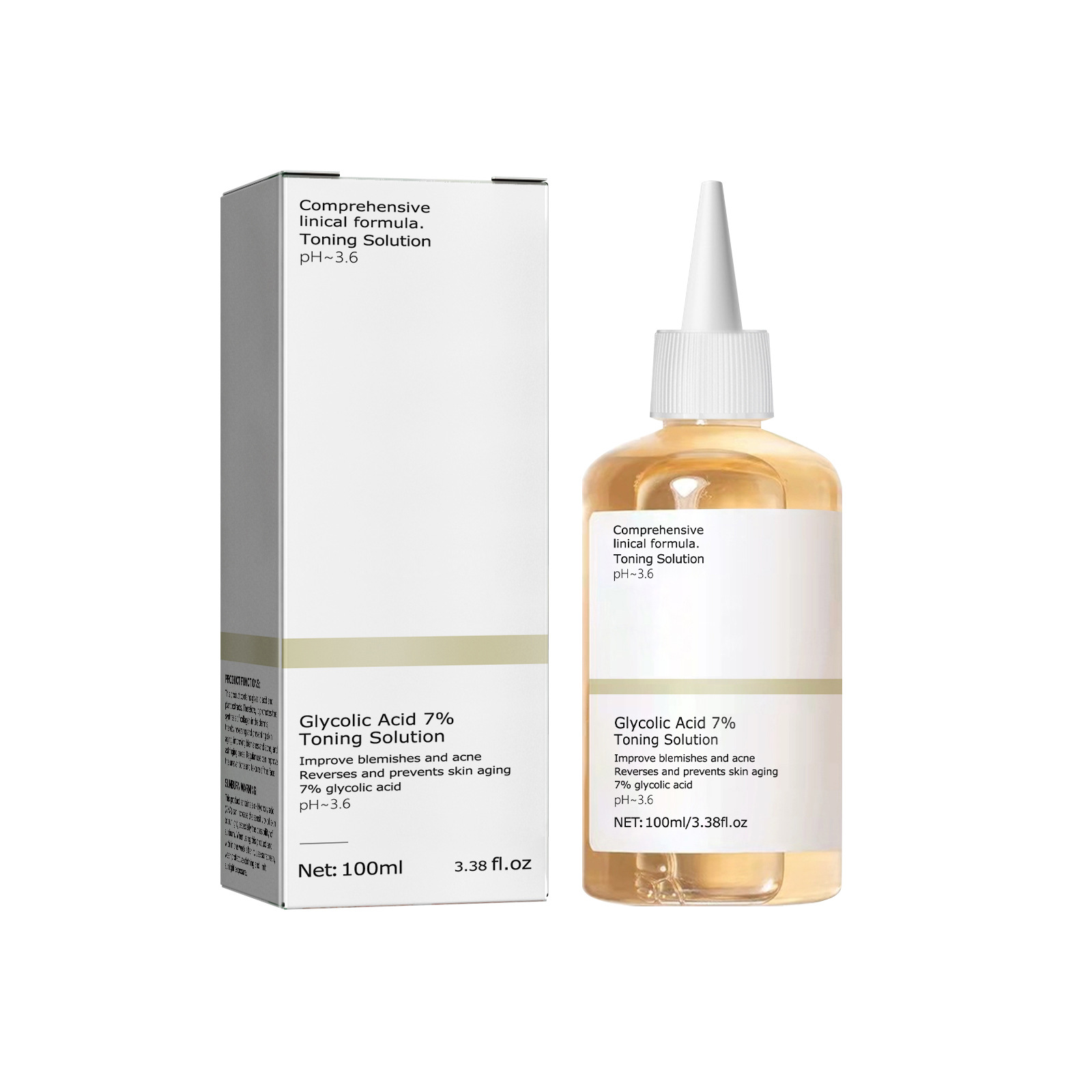 Rose Water Spray - 100ml de ácido glicólico 7% solução