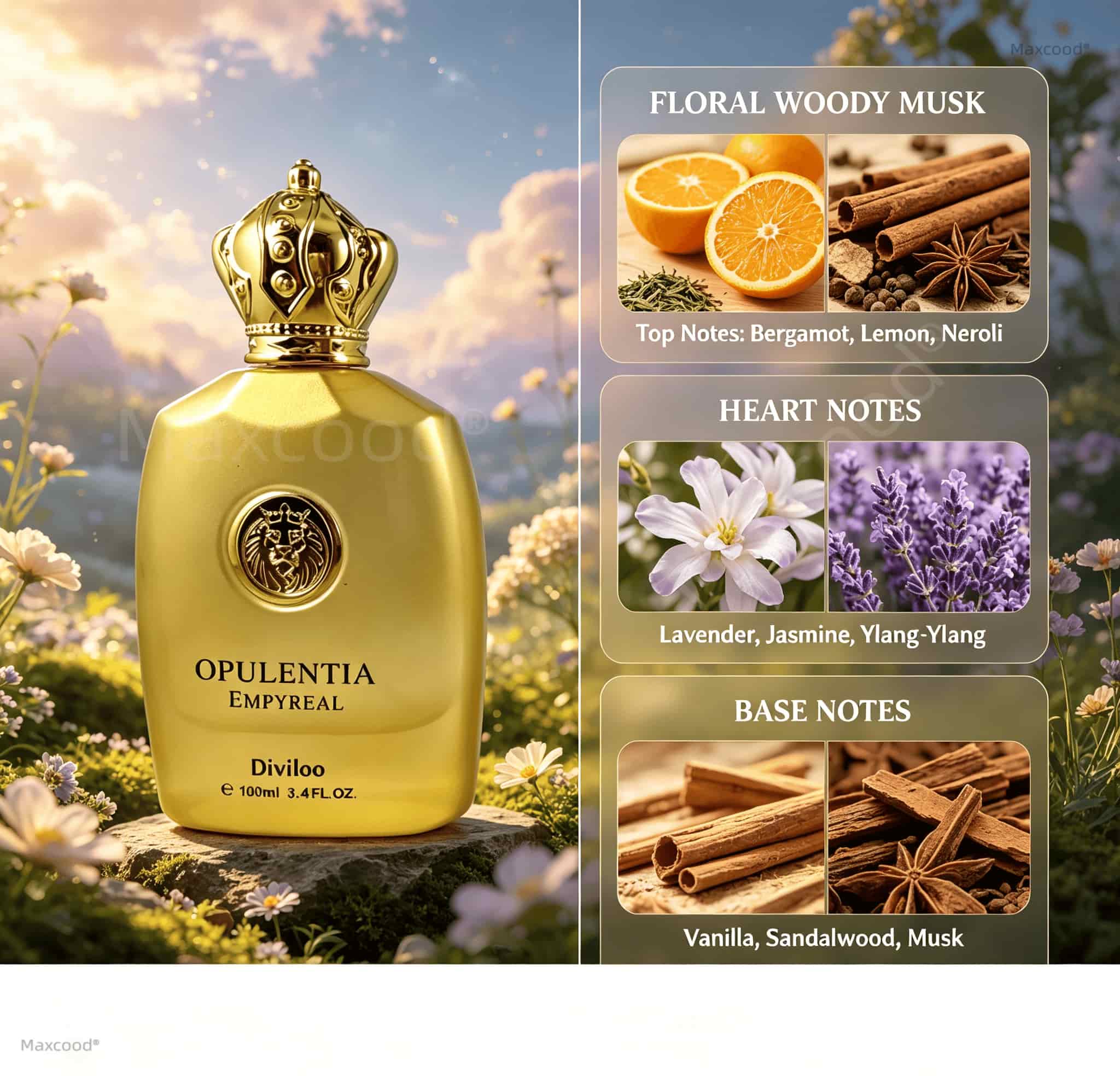 Notas Florais, Amadeiradas e A - Perfume Fragrances avaliação e preço