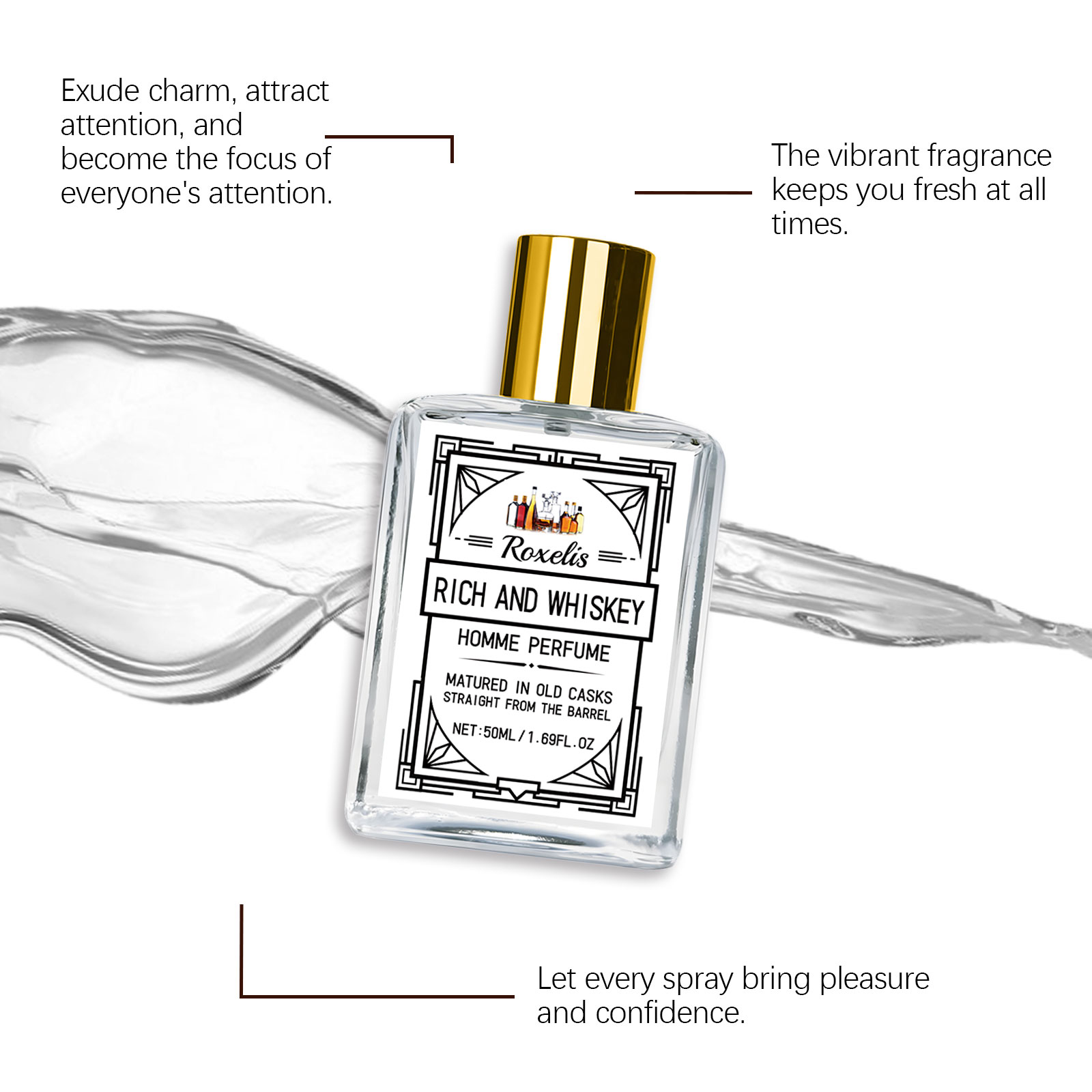 Perfume Masculino Roxelis 50ml - Perfume Alcohol Fragrance avaliação e preço